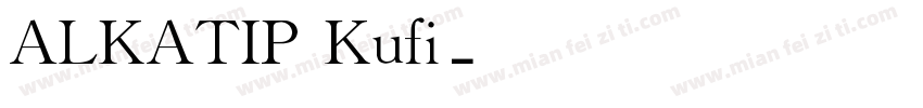 ALKATIP Kufi字体转换